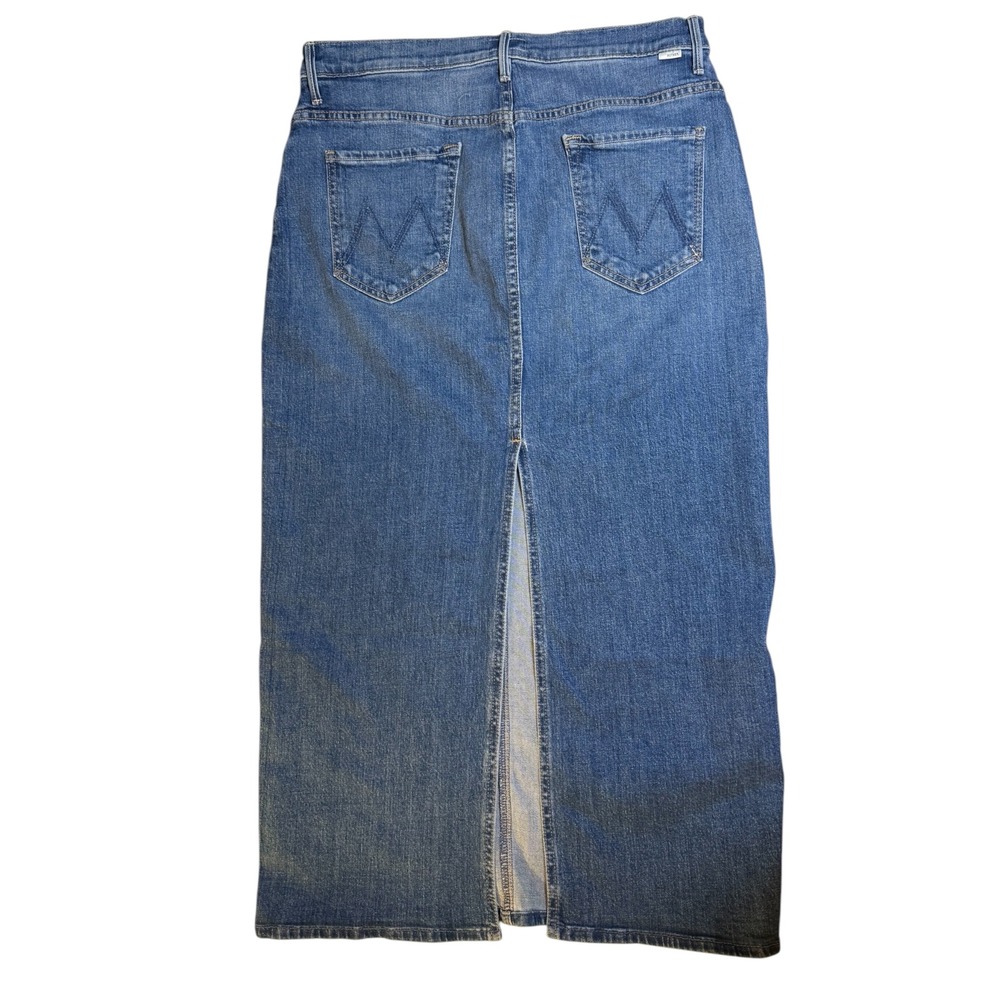 MOTHER The Pencil Pusher Denim Maxi Skirt New Sheriff In Town Blue Size 33